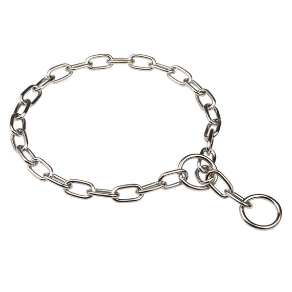 Herm Sprenger Safe Fur Saver Choke Collar with Small Links 3.4mm - DogSports4u