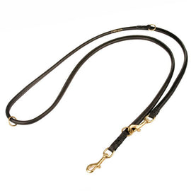 Multimode Leather Round Leash for Excellent Control - DogSports4u