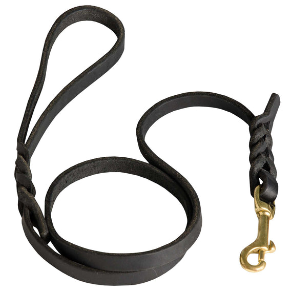 Handcrafted Leather Dog Leash for Walking and Tracking - DogSports4u
