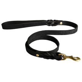 Leather leash for training and trials - DogSports4u