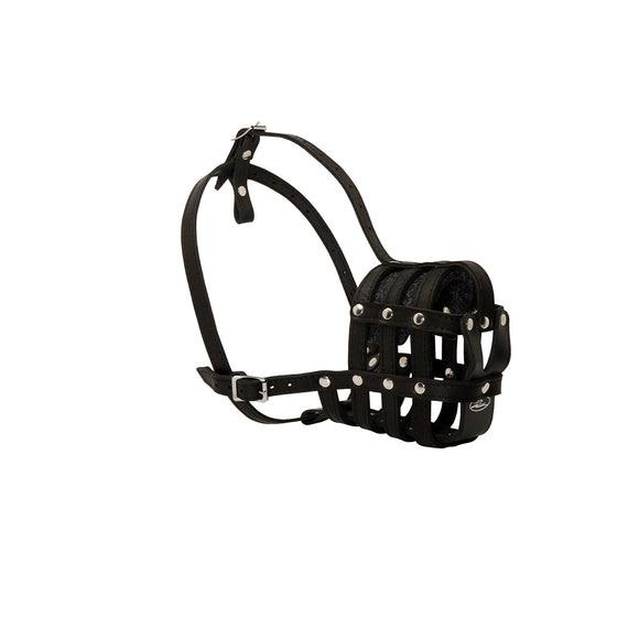 M41 - Lightweight Leather Basket Muzzle - DogSports4u