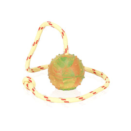Solid Natural Rubber Ball on the Rope - DogSports4u