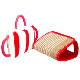 "Biting-Jaws" Training Dog Pillow with Jute Cover - DogSports4u
