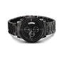 Customized Engraving Black Chronograph Watch